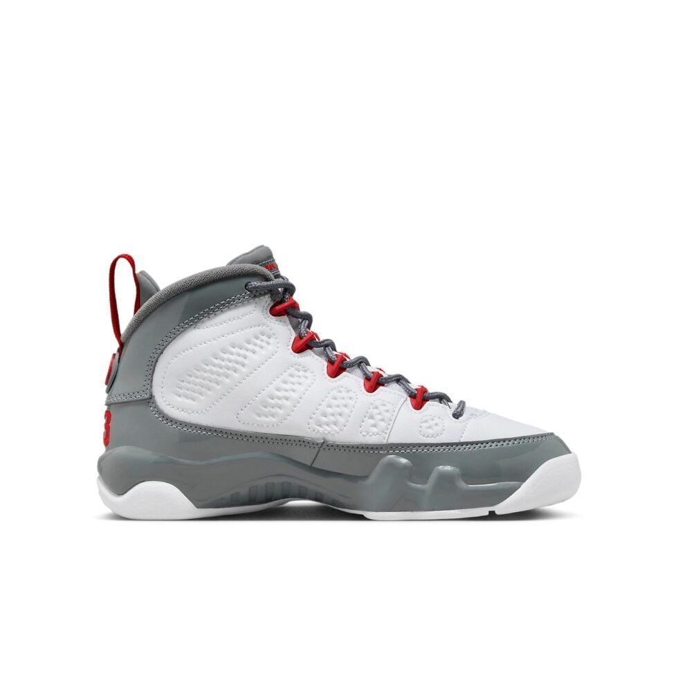 (GS) Air Jordan 9 Retro GS 'Fire Red' 302359-162 - Image 2