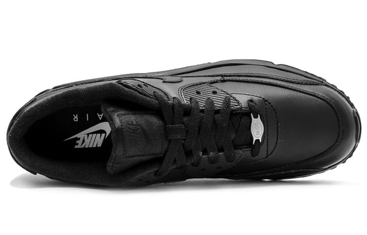 Nike Air Max 90 Leather 'Black' 302519-001 - Image 4