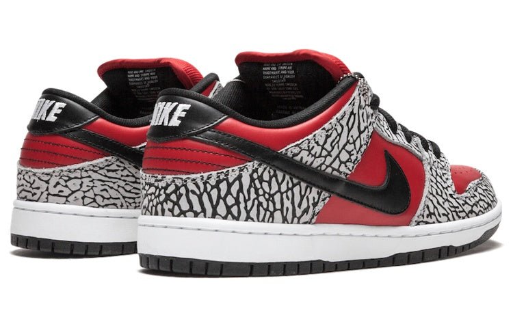 Nike x Supreme SB Dunk Low Premium 'Red Cement' 313170-600 - Image 4