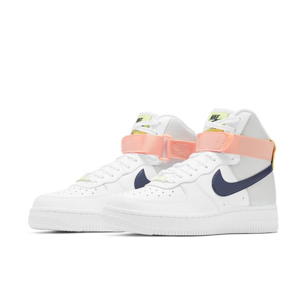 (WMNS) Nike Air Force 1 High 'White Midnight Navy' 334031-117 - Image 3