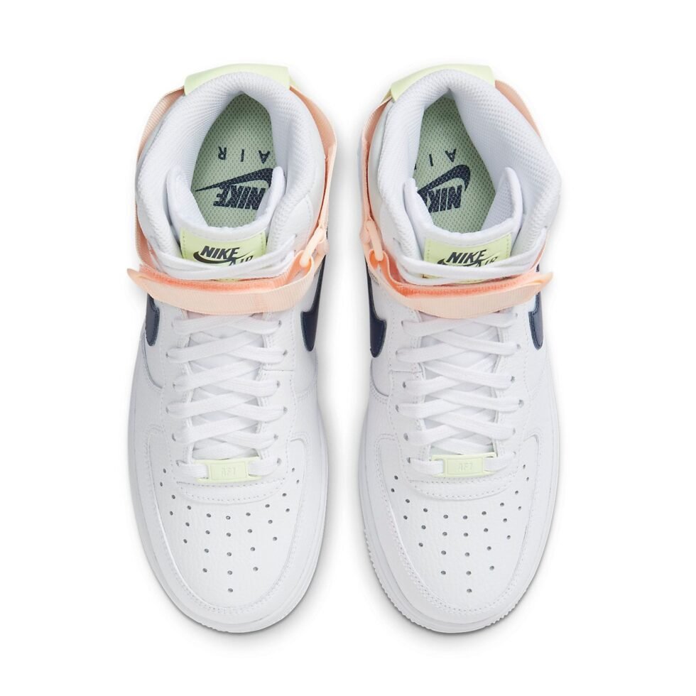 (WMNS) Nike Air Force 1 High 'White Midnight Navy' 334031-117 - Image 4