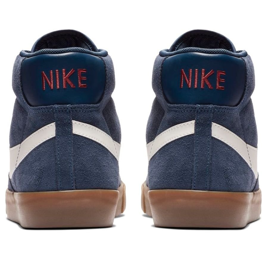 Nike Blazer Mid Mid Tops Retro Skateboarding Shoes Navy Blue 371761-406 - Image 5
