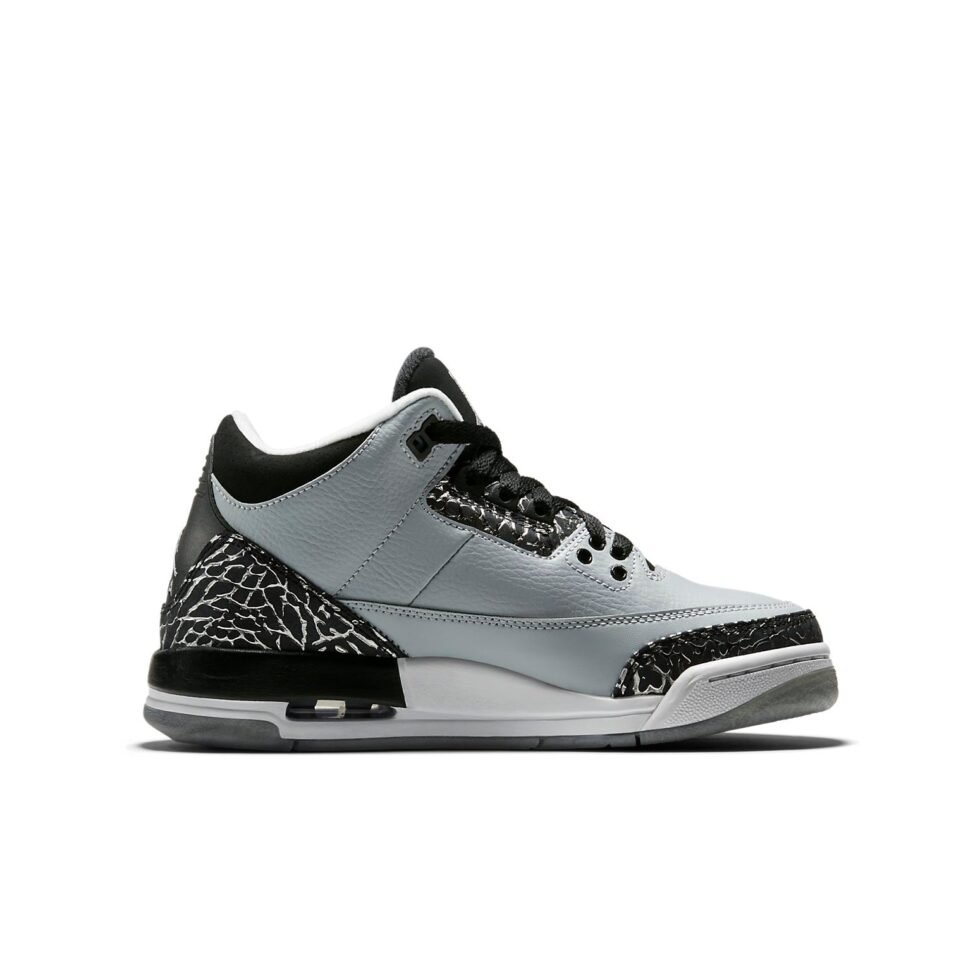 (GS) Air Jordan 3 Retro 'Wolf Grey' 398614-004 - Image 2