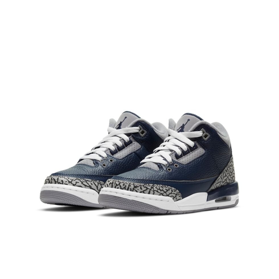 (GS) Air Jordan 3 Retro 'Georgetown' 398614-401 - Image 3