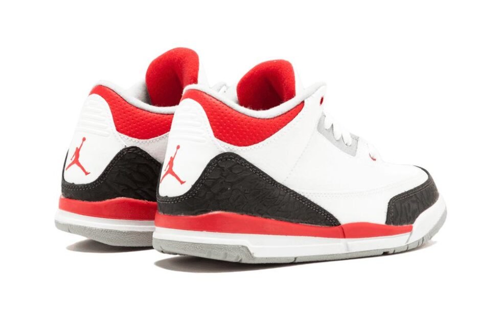 (PS) Air Jordan 3 Retro 'White Fire Red' 2013 429487-120 - Image 4