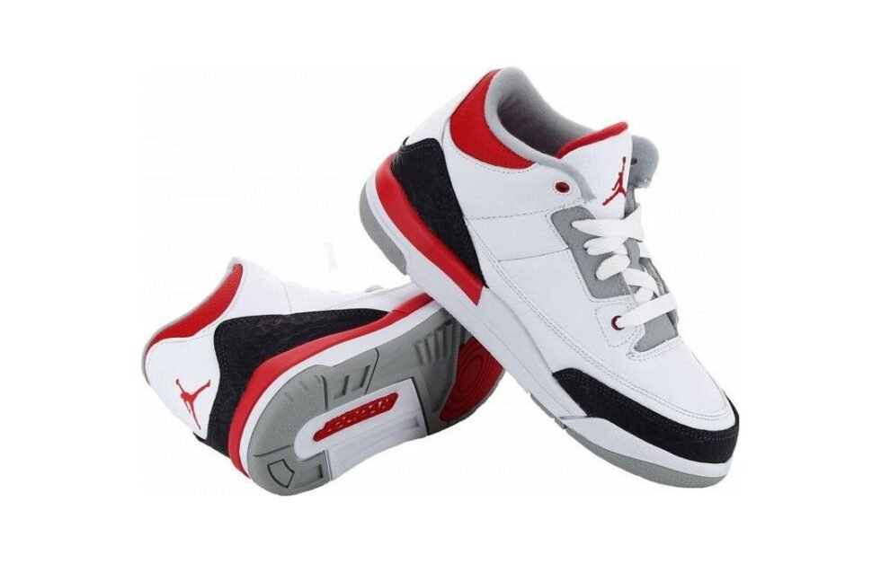 (PS) Air Jordan 3 Retro 'White Fire Red' 2013 429487-120 - Image 5