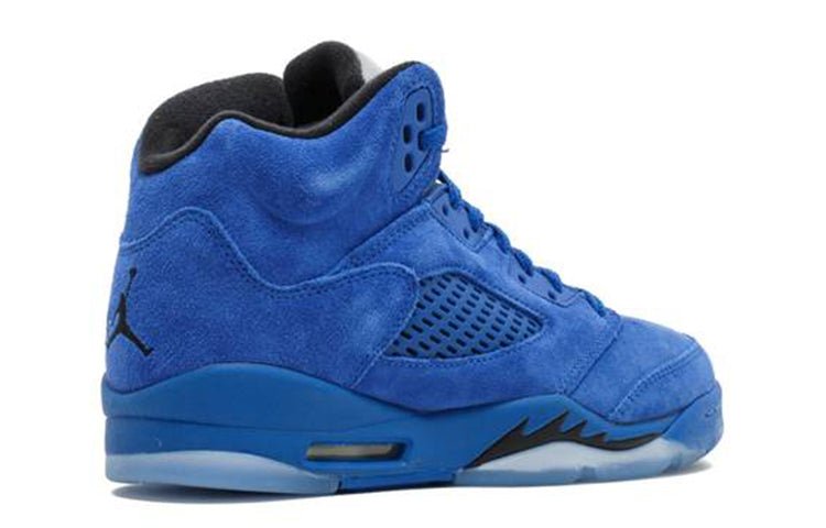 (GS) Air Jordan 5 Retro 'Blue Suede' 440888-401 - Image 2