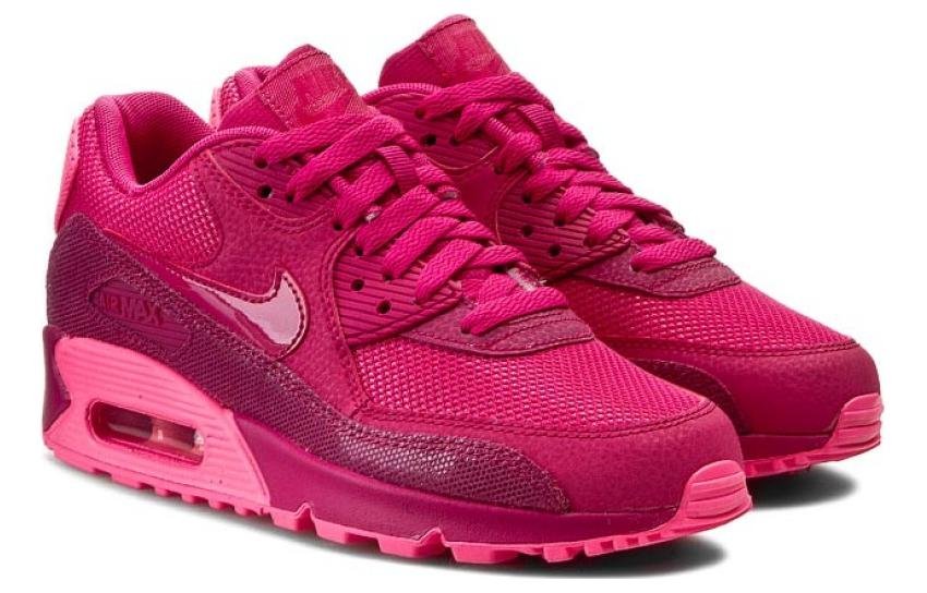 (WMNS) Nike Air Max 90 Premium 'Fireberry' 443817-600 - Image 2