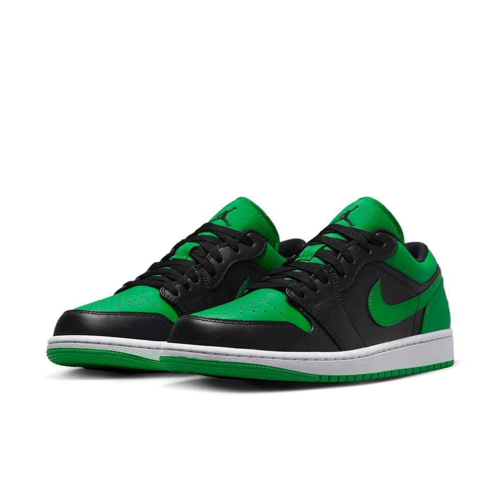 Air Jordan 1 Low 'Lucky Green' 553558-065 - Image 2