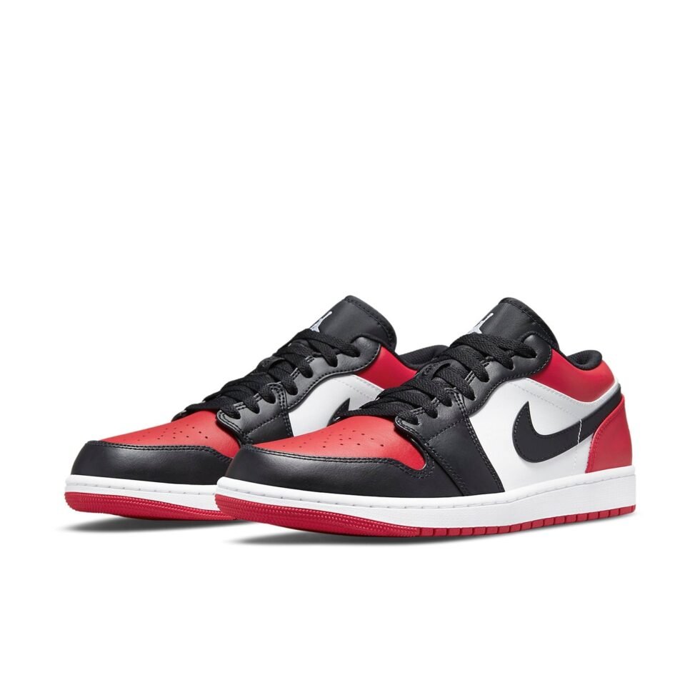 Air Jordan 1 Low 'Bred Toe' 553558-612 - Image 3