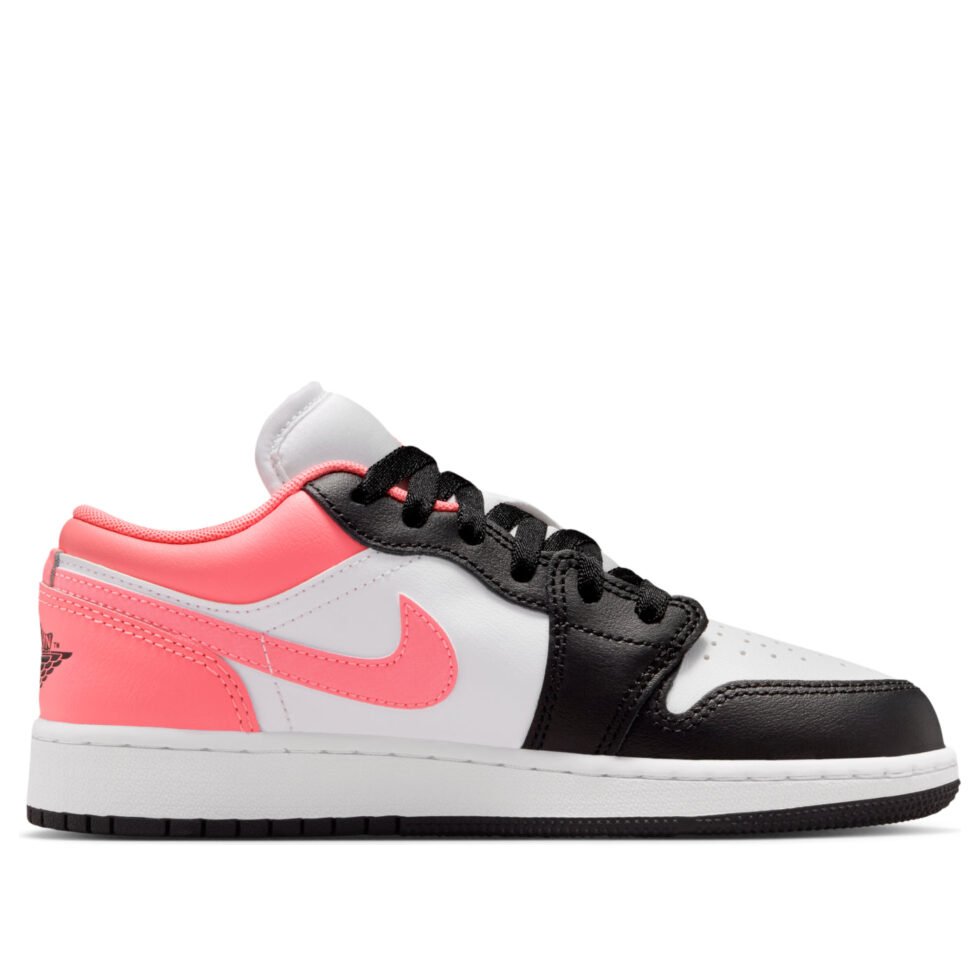 (GS) Air Jordan 1 Low 'Black White Pink Gaze' 553560-025 - Image 6