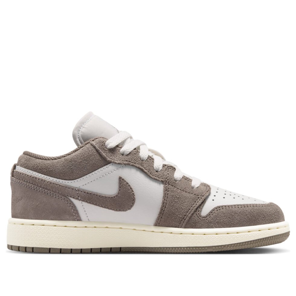 (GS) Air Jordan 1 Low 'Olive Grey Enigma Stone' 553560-026 - Image 2