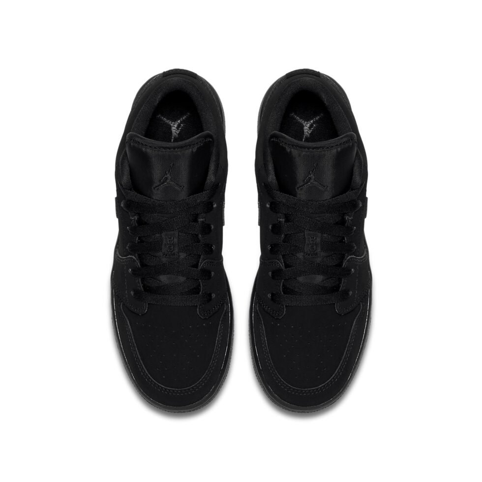 (GS) Air Jordan 1 Low 'Triple Black' 553560-056 - Image 4