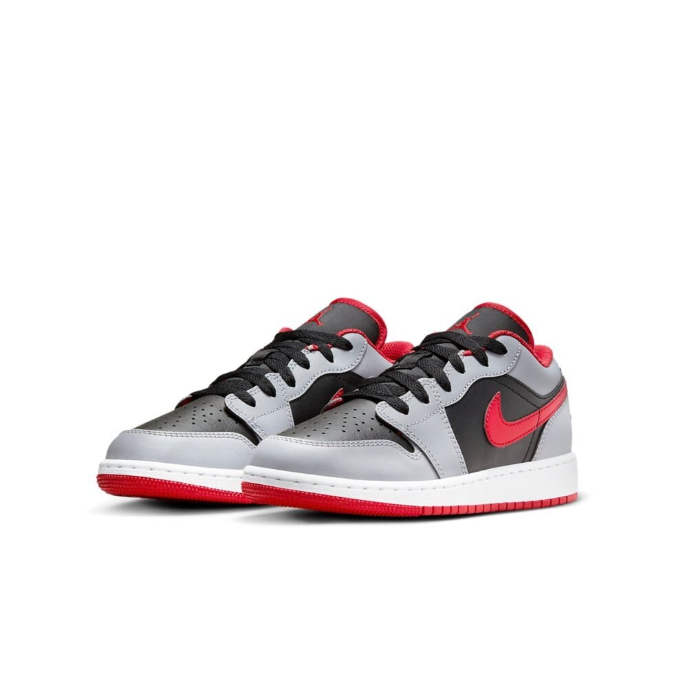 (GS) Air Jordan 1 'Cement Grey White Fire Red' 553560-060 - Image 3