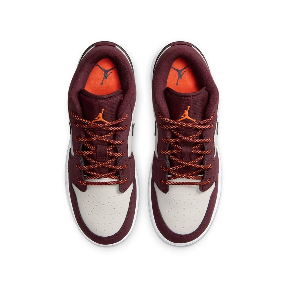 (GS) Air Jordan 1 Low 'Night Maroon' 553560-068 - Image 4
