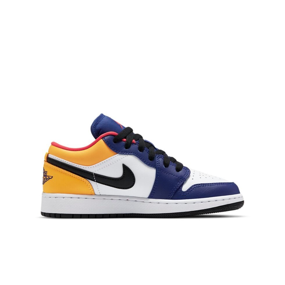 (GS) Air Jordan 1 Low 'Royal Yellow' 553560-123 - Image 2