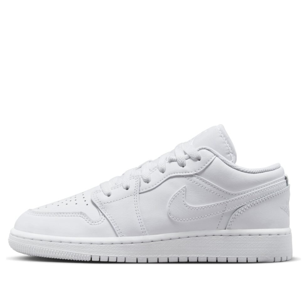 (GS) Air Jordan 1 Low 'Triple White 2023' 553560-136