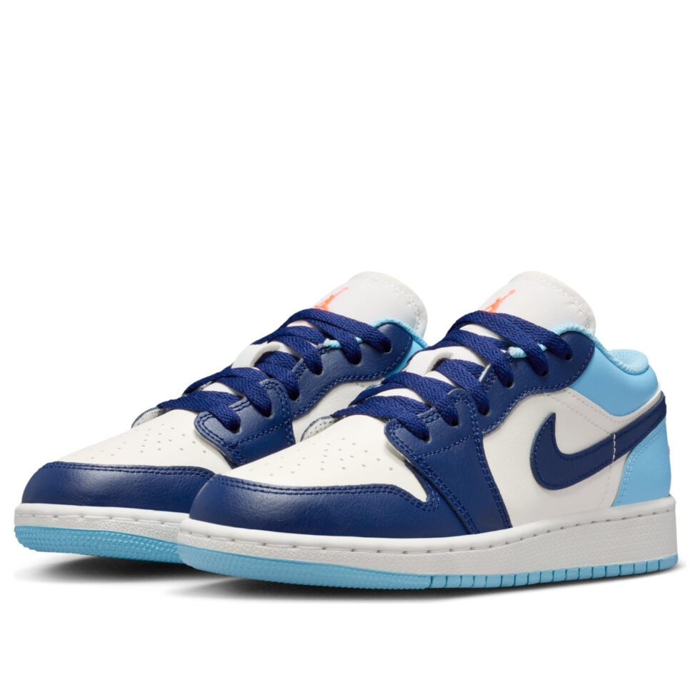 (GS) Air Jordan 1 Low 'Sail Blue Chill' 553560-149 - Image 3