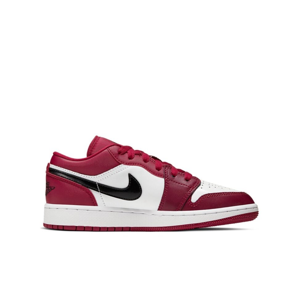 (GS) Air Jordan 1 Low 'Noble Red' 553560-604 - Image 2