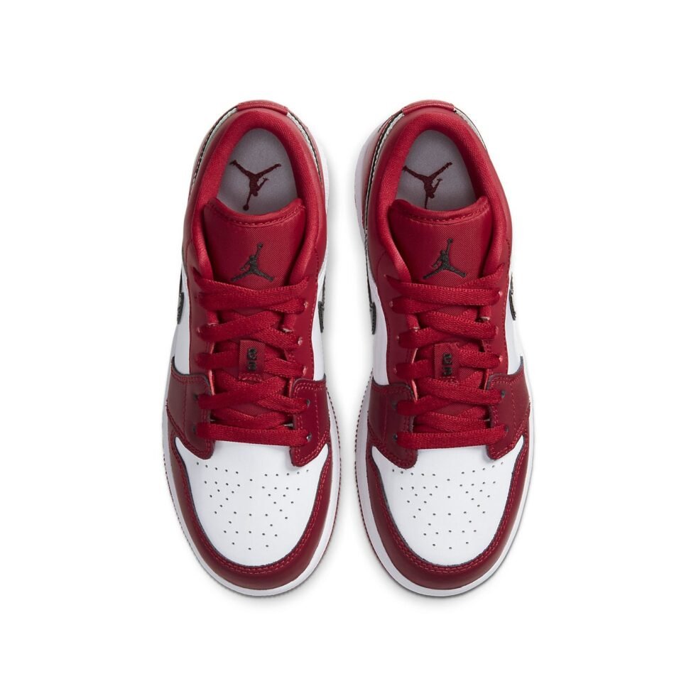 (GS) Air Jordan 1 Low 'Noble Red' 553560-604 - Image 4