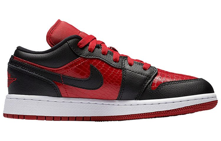 (GS) Air Jordan 1 Low 'Gym Red Black' 553560-610 - Image 2