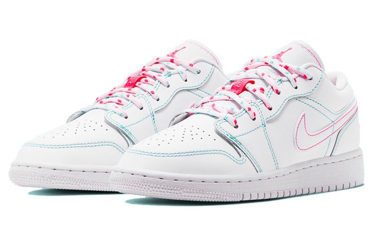 (GS) Air Jordan 1 Low 'Aurora Green' 554723-101 - Image 3