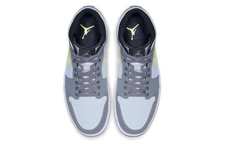 Air Jordan 1 Mid 'Gunsmoke Volt' 554724-072 - Image 3