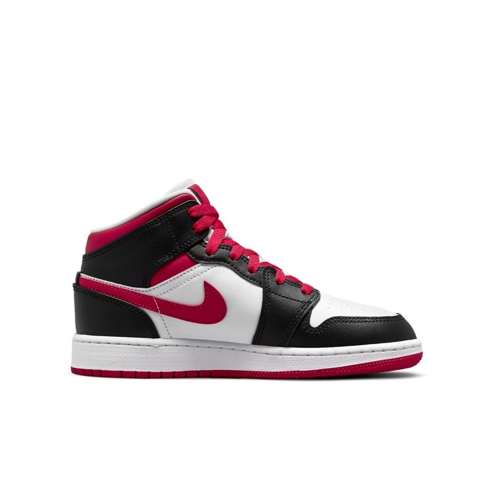 (GS) Air Jordan 1 Mid 'White Very Berry' 554725-016 - Image 2