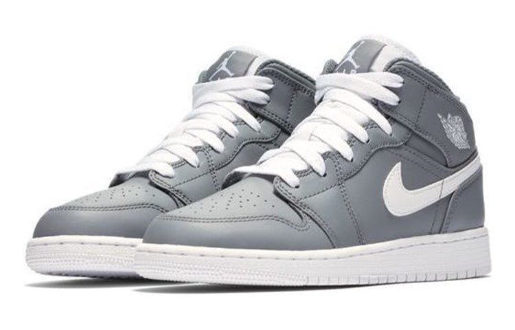 (GS) Air Jordan 1 Mid 'Cool Grey' 554725-036 - Image 3