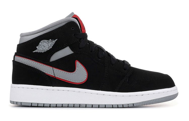 (GS) Air Jordan 1 Mid 'Black Particle Grey' 554725-060 - Image 2