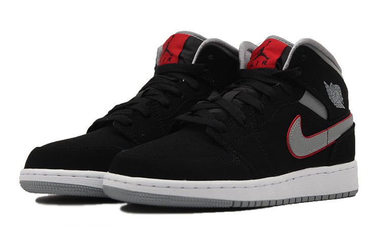 (GS) Air Jordan 1 Mid 'Black Particle Grey' 554725-060 - Image 3