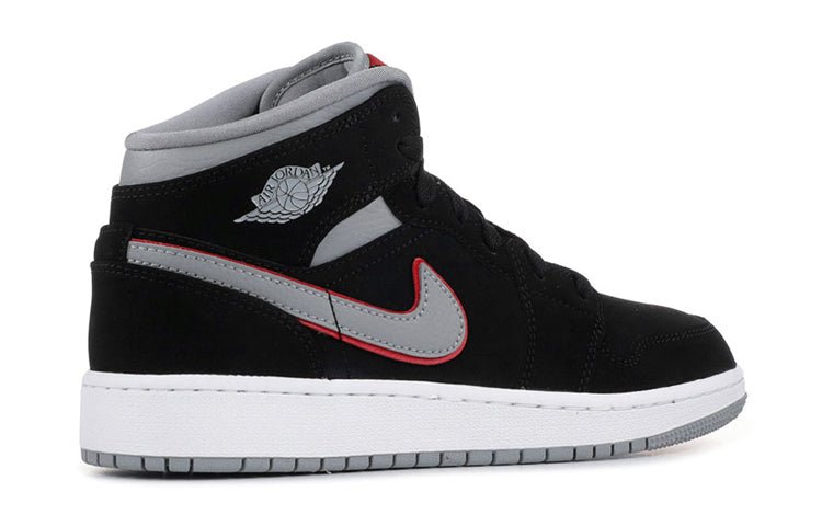 (GS) Air Jordan 1 Mid 'Black Particle Grey' 554725-060 - Image 4
