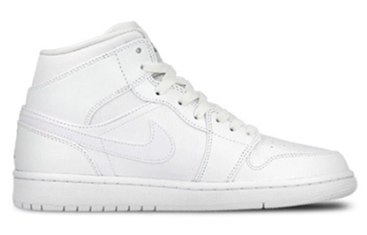 (GS) Air Jordan 1 Retro Mid 'White Cool Grey' 554725-102 - Image 2