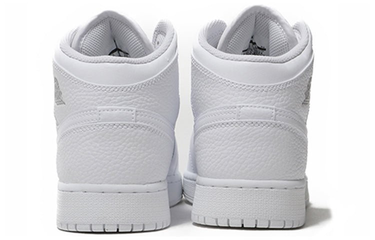 (GS) Air Jordan 1 Retro Mid 'White Pure Platinum' 554725-109 - Image 5