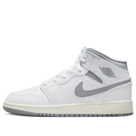 (GS) Air Jordan 1 Mid 'Neutral Grey' 554725-135