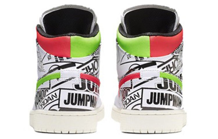 (GS) Air Jordan 1 Mid 'All Over Logos' 554725-143 - Image 4