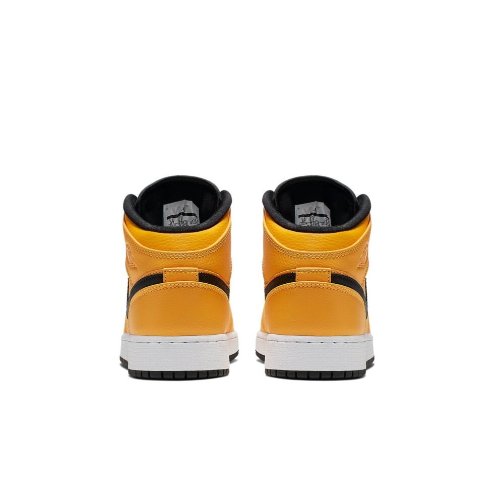 (GS) Air Jordan 1 Mid 'University Gold Black' 554725-700 - Image 5