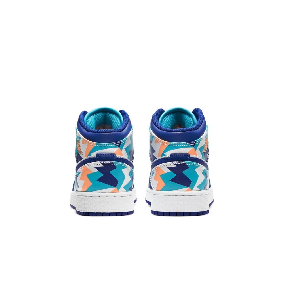 (GS) Air Jordan 1 Mid 'Geometric Pint' 555112-105 - Image 5