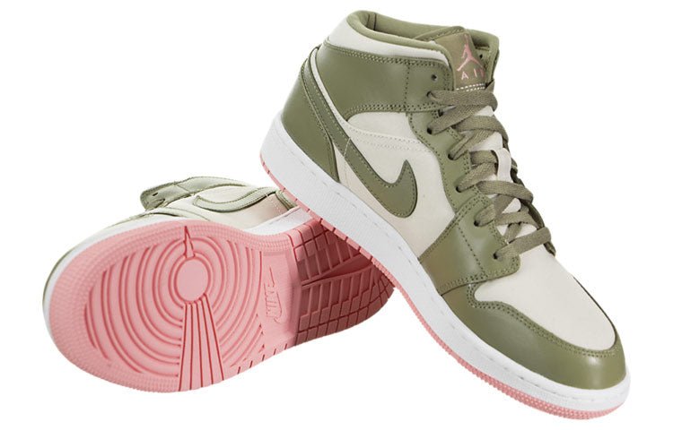 (GS) Air Jordan 1 Mid 'Bleached Coral' 555112-225 - Image 5
