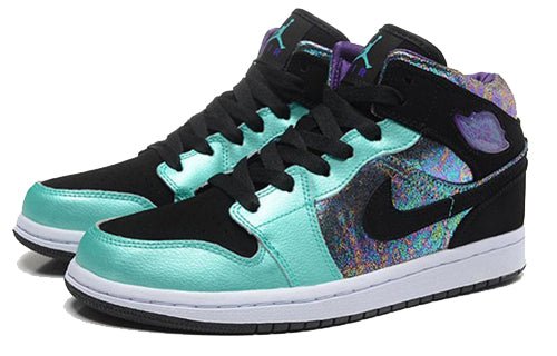 (GS) Air Jordan 1 Mid 'Atomic Teal Ultraviolet' 555112-309 - Image 3