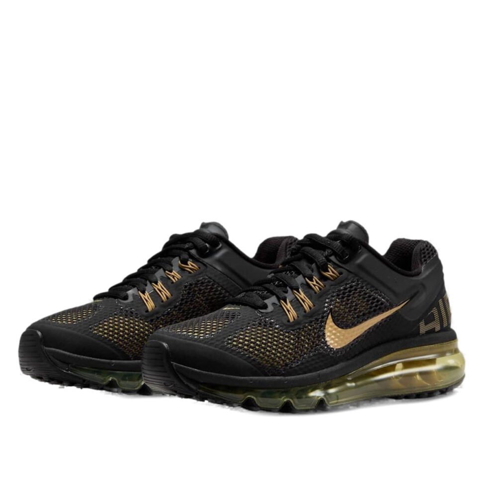 (GS) Nike Air Max 2013 'Black Infinite Gold' 555426-005 - Image 3