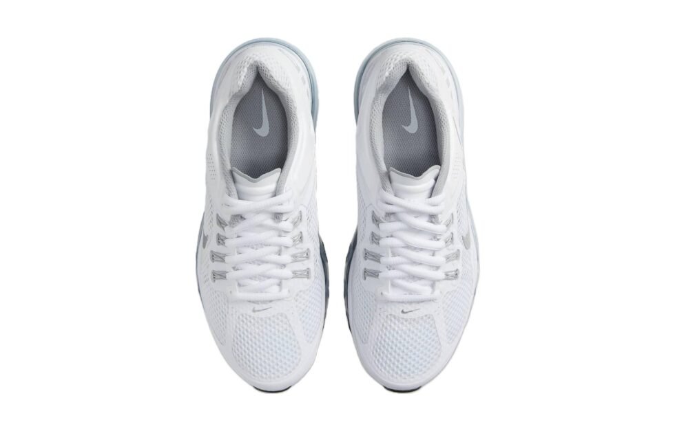 (GS) Nike Air Max 2013 'White Metallic Silver' 555426-100 - Image 4