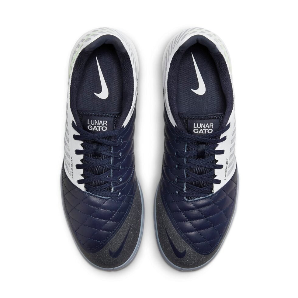 Nike Lunar Gato II IC 'White Blackened Blue Volt' 580456-174 - Image 4