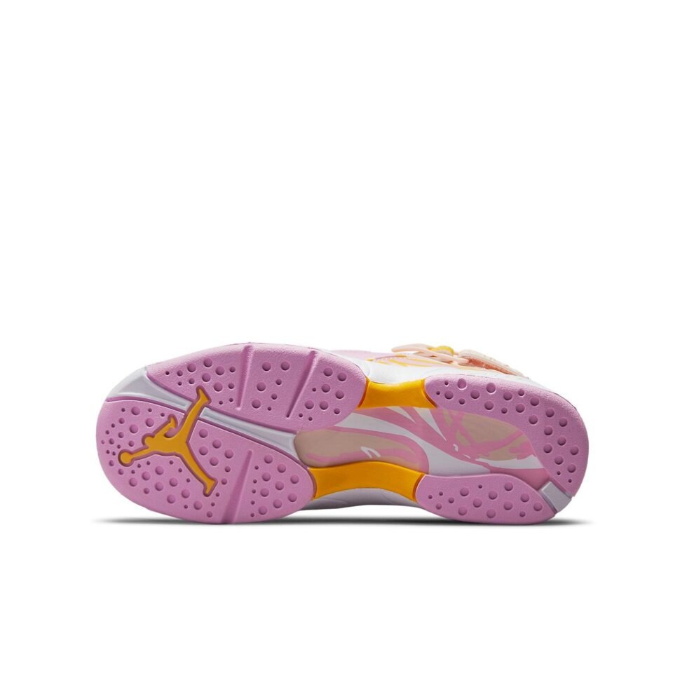 (GS) Air Jordan 8 Retro 'Light Arctic Pink' 580528-816 - Image 6