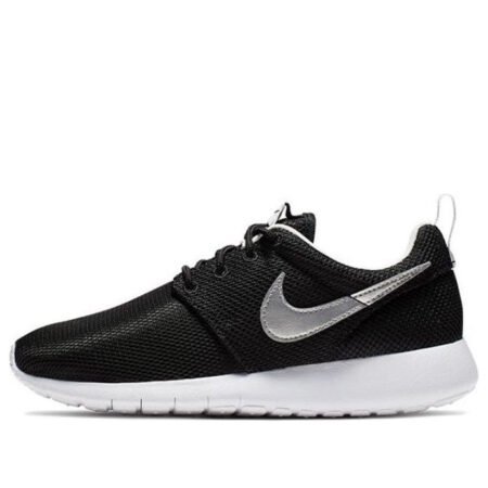 (GS) Nike Roshe One 'Black Metallic Silver' 599728-021