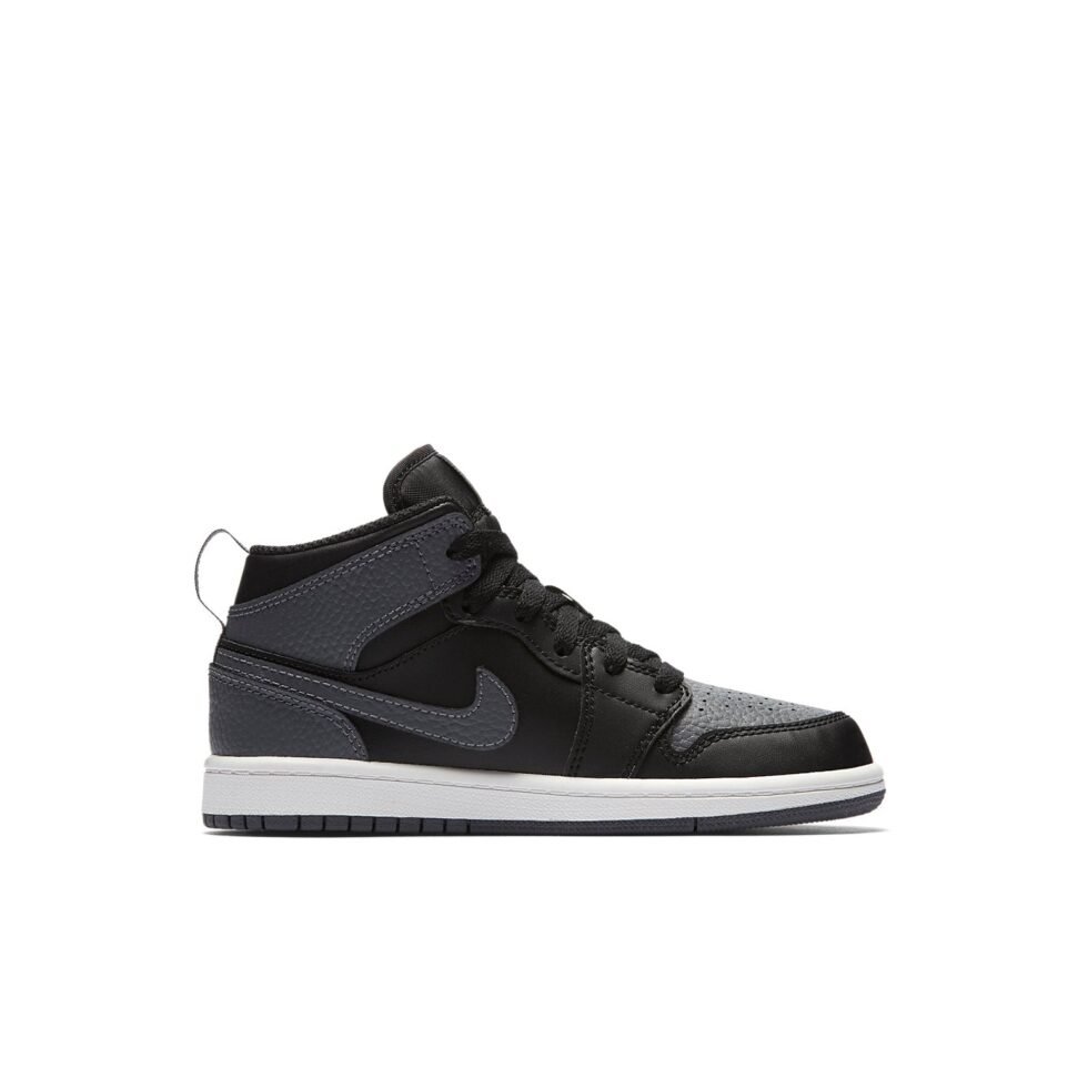 (PS) Air Jordan 1 Mid 'Dark Grey' 640734-041 - Image 2