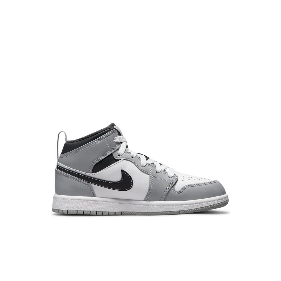 (PS) Air Jordan 1 Mid 'Light Smoke Grey 2022' 640734-078 - Image 2