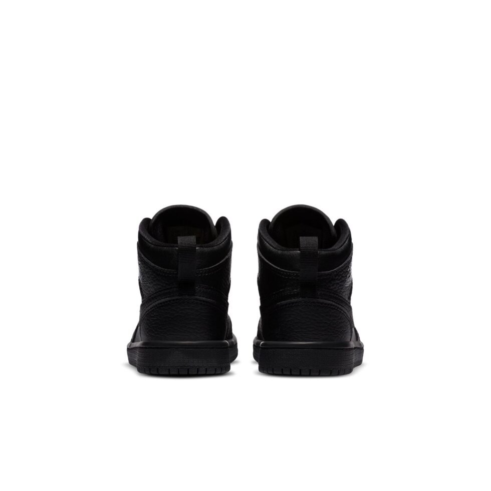 (PS) Air Jordan 1 Mid 'Triple Black' 640734-091 - Image 5