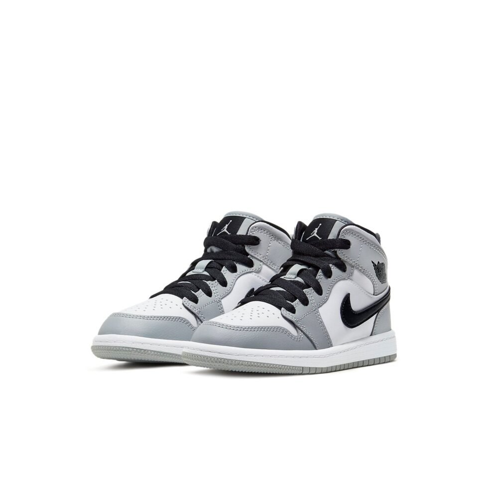 (PS) Air Jordan 1 Mid 'Light Smoke Grey' 640734-092 - Image 3