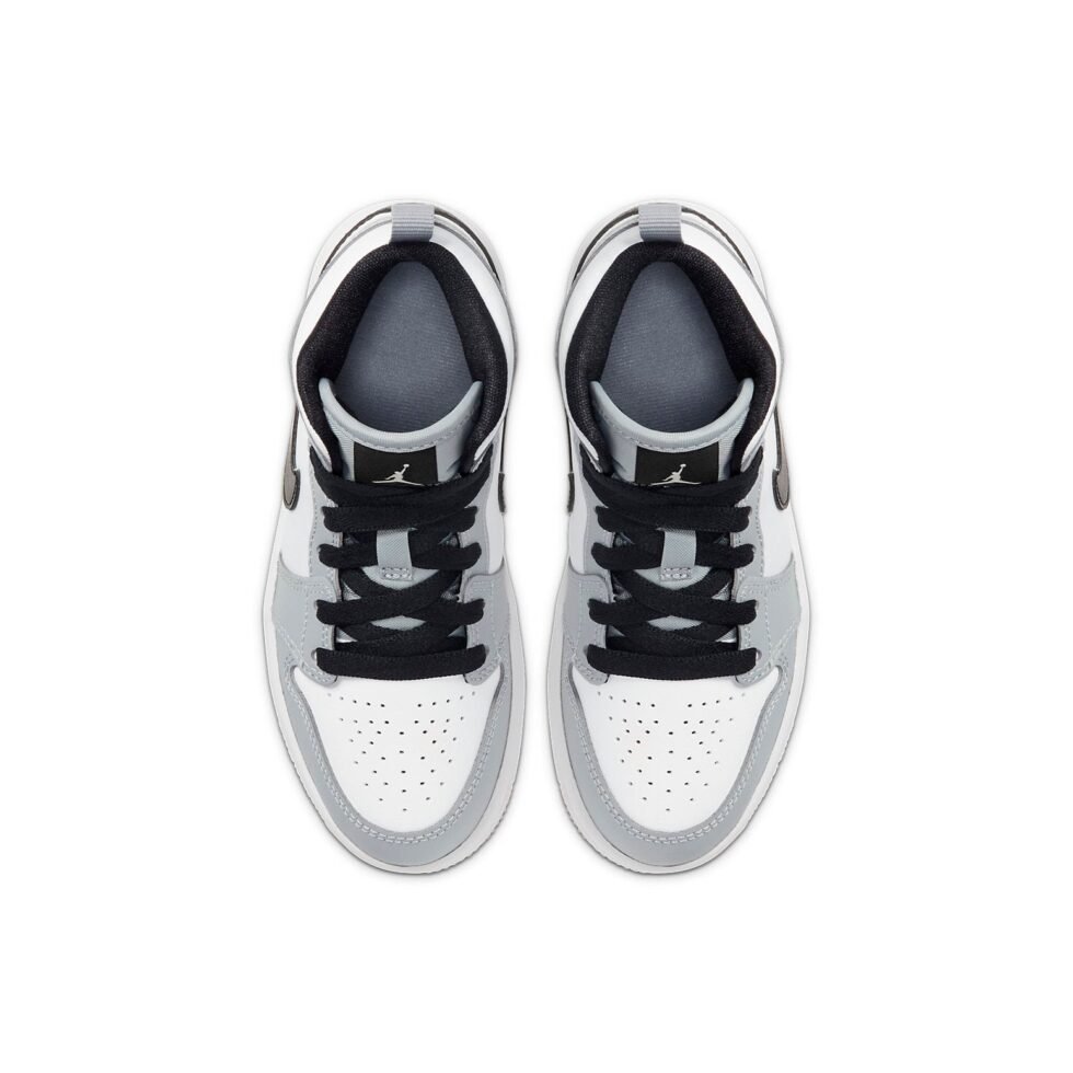(PS) Air Jordan 1 Mid 'Light Smoke Grey' 640734-092 - Image 4